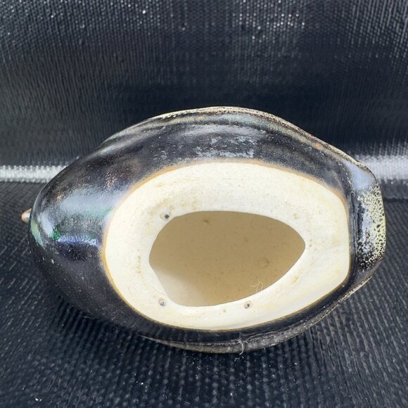 Vintage 1960s Chinese Ceramic Quail Figurine Hand Made Stoneware Pottery Bird - Picture 6 of 13